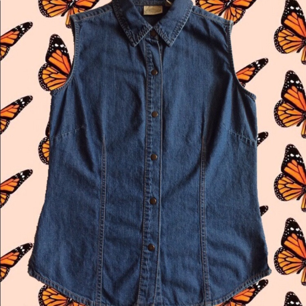 St John’s Denim Button Up Vest
